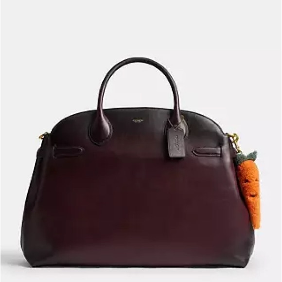 Coach Carroty Carrot Plushie Bag Charm In Shearling - Picture 2 of 2